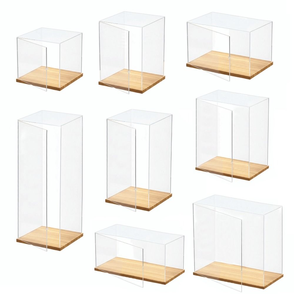 Model Kit Display Case - Şeffaf Akrilik Akrilik Vitrin İstiflenebilir Tasarım