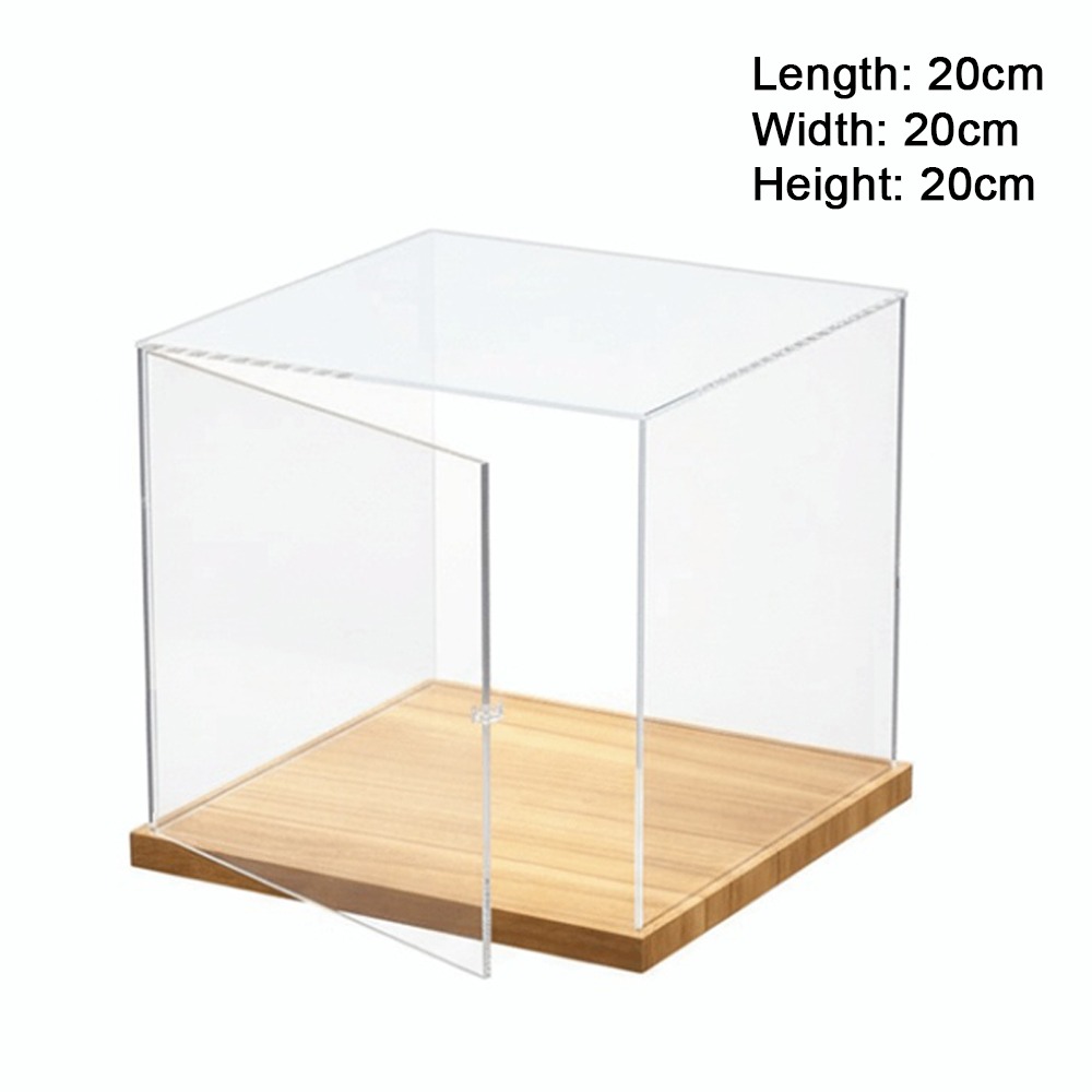 Model Kit Display Case - Şeffaf Akrilik Akrilik Vitrin Yapışkansız Montajlı