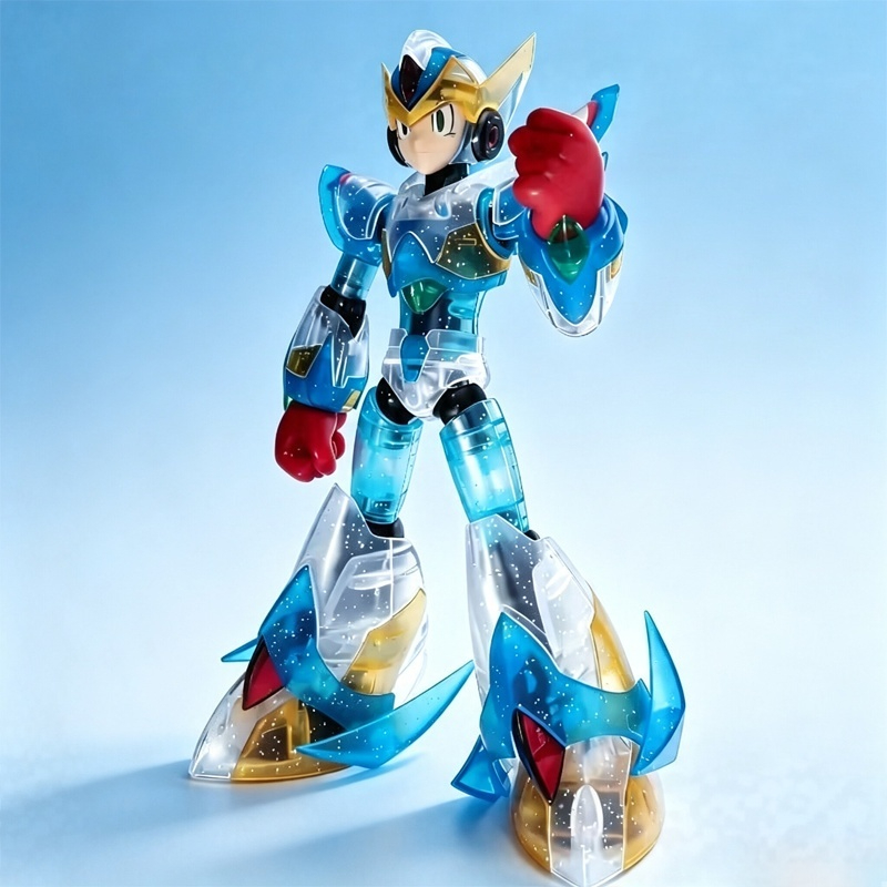 Mega Man X Model Kit - SS Şeffaf Renkli Versiyon Mega Man