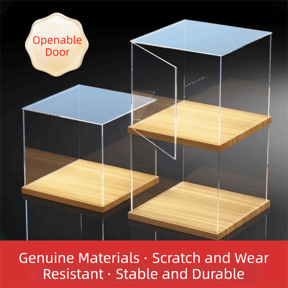 Model Kit Display Case - Şeffaf Akrilik Akrilik Vitrin Yapışkansız Montajlı