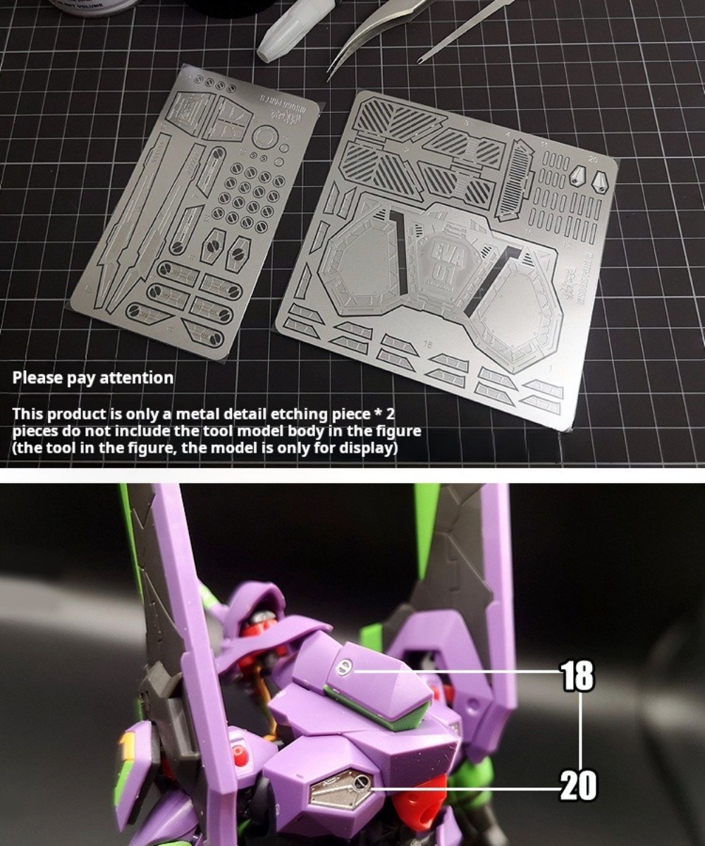 Model Kit Eva 01 - MS066 MSWZ Metal Gravür Parçaları RG