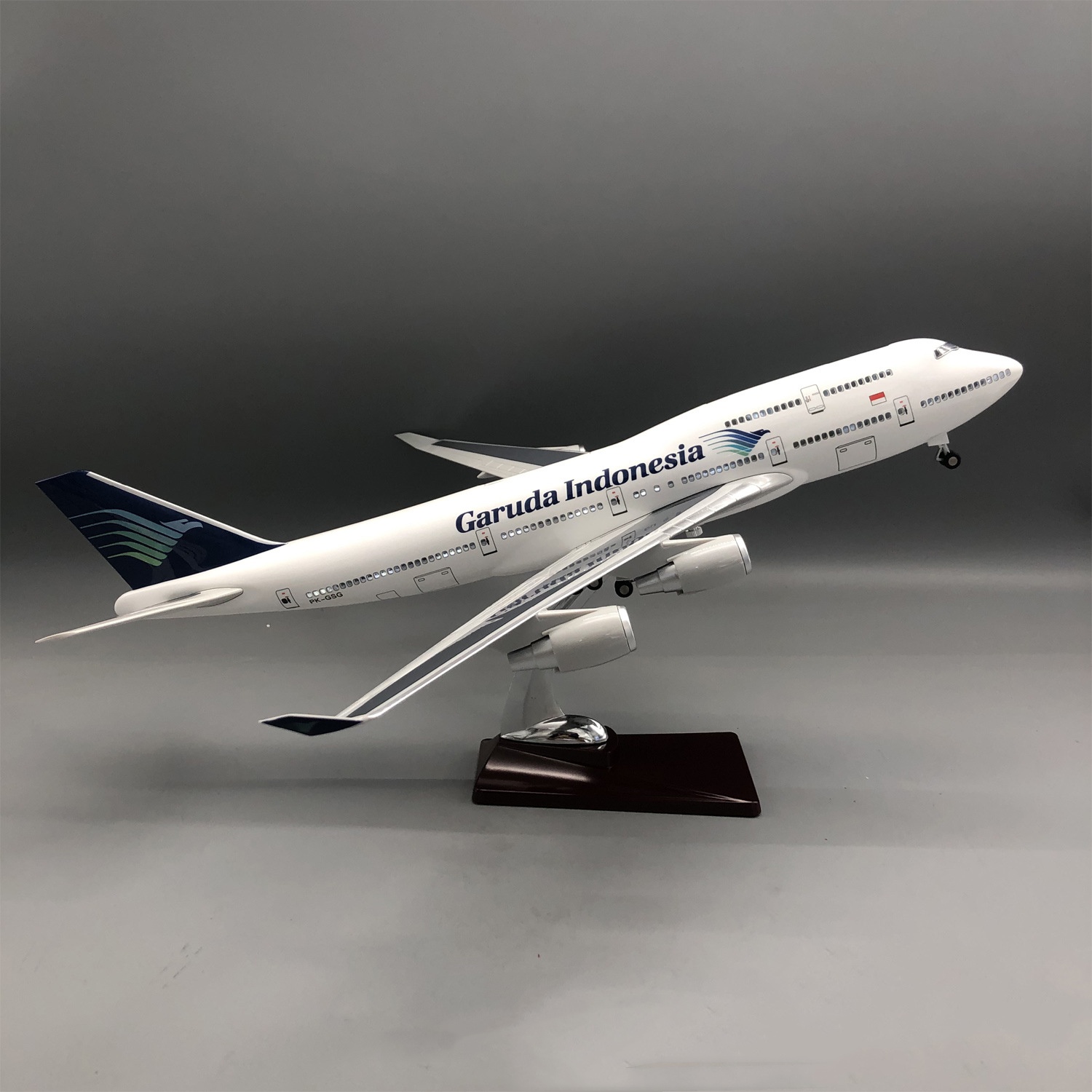 47 cm Döküm Reçine Uçak B747 G - Model Kit Indonesia incelemesi ve fiyatı